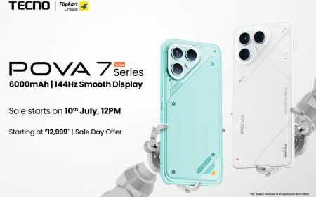 TECNO ने लॉन्च की नई POVA 7 सीरीज़ – दमदार फीचर्स और आकर्षक डिज़ाइन के साथ