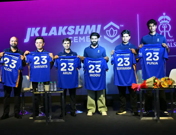 जेके लक्ष्मी सीमेंट 2026 में राजस्थान रॉयल्स का प्रिंसिपल स्पॉन्सर